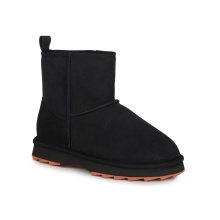 EMU Australia Winterstiefel Sharky Mini (Schafsfell, gezähnte Gummiaußensohle) schwarz Damen